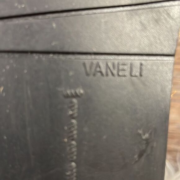 VANELi | Black Kallita Leather Sandal Slide On, Size 8N, Black Sparkly - Picture 7 of 7